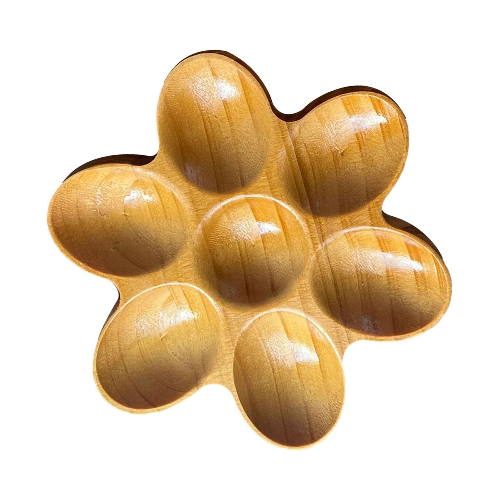 Wooden Egg Holder Compact Container Decor Egg Stand Plate Egg Collecting Rack Wood Egg Tray for Kitchen Use Farmhouse Household 1980₽