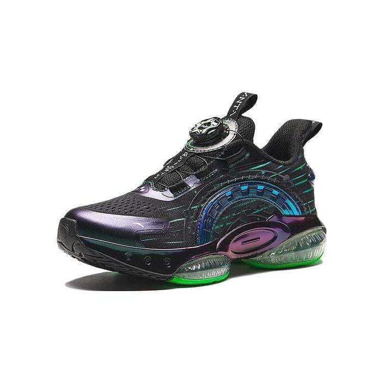 Anta Kids UFO 5.0 Sports Comfortable Non-Slip Wear-Resistant Low-Top Running Shoes Kids running shoes Black Blue 312335588R-1