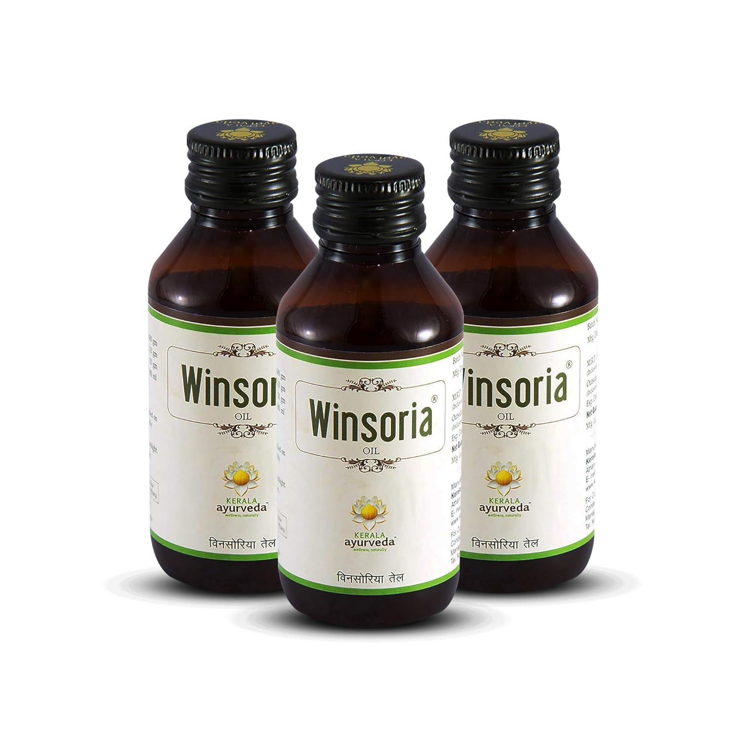 

Керала Аюрведа Winsoria Масло для ухода за сухой зудящей кожей Травяное масло для тела без стероидов 100 мл X Упаковка из 3 штук