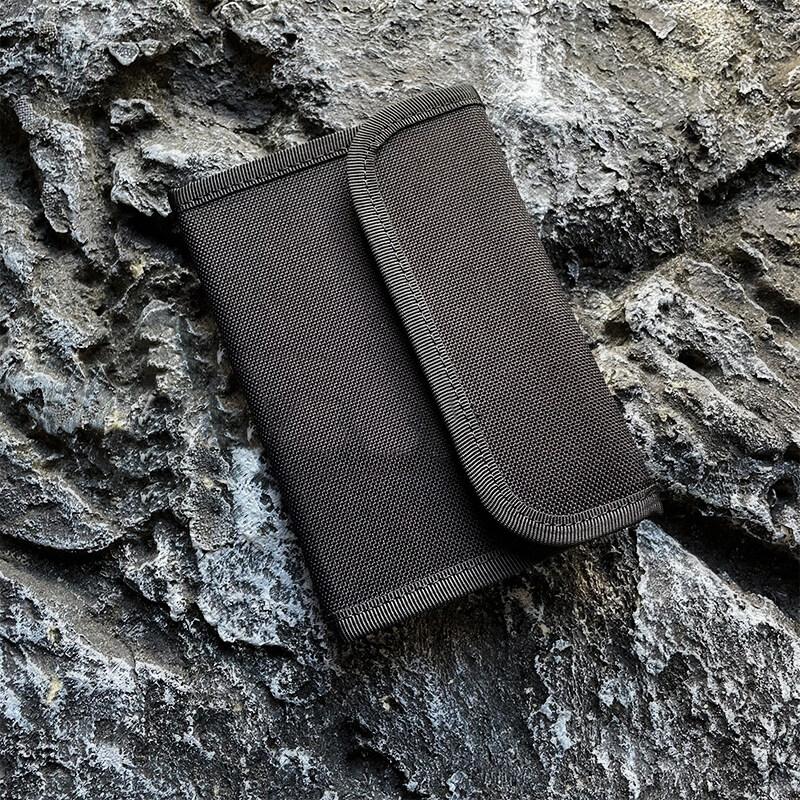 Three Fold Wallet Multiple Card Slots Nylon Outdoor Sport ID Photo Holder Bag Storage Hanging Pouch