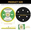 Ouya 2PCS 6 Inch 6-Hole Backing Pads 5/16"-24 Threads Polishing Buffing Plate for Dual Action Polisher