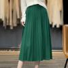 Worn Wool Large Skirt Pleated Skirt Knitted Skirt Spring and Autumn Loose Umbrella Skirt Versatile Slim Look