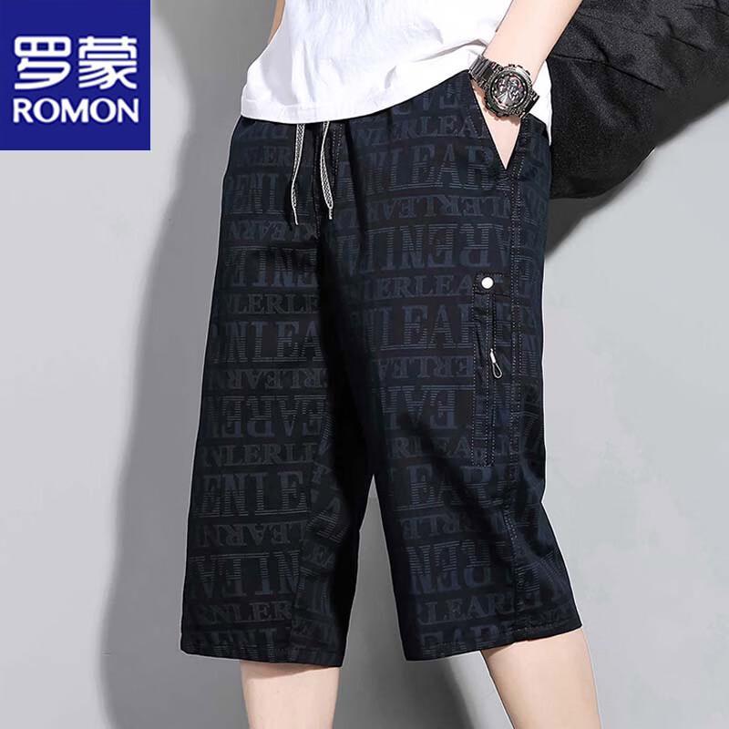 

ROMON Men s Summer Loose Cotton Cargo Shorts 2XL