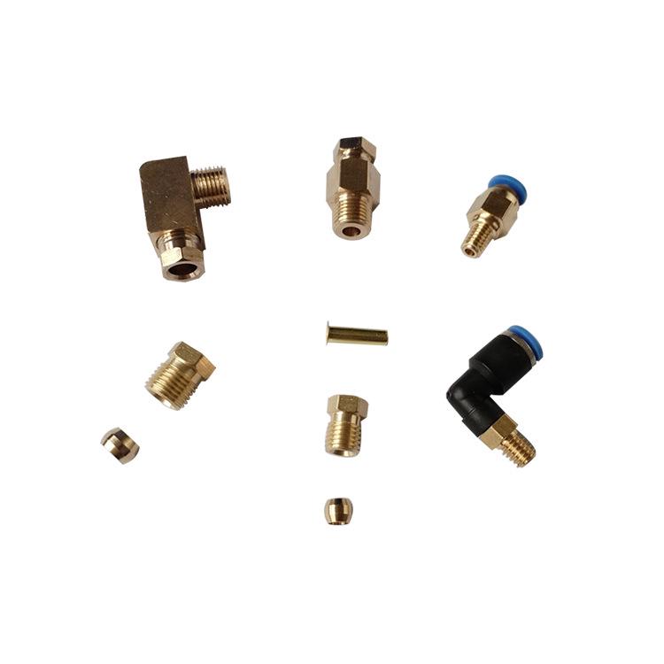 Right Angle Oil Nozzle for Machine Tool Engraving, Quick-Connect Steel Pipe Joint Sleeve