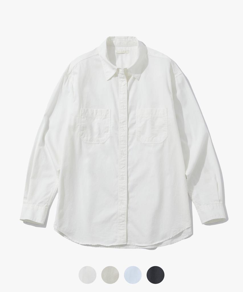 SUARE WOMEN Cotton Washed Pocket Shirt - 4 Colors