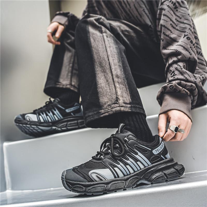 Teenagers Adults Anti Slip Wear-resistant Fashionable Retro Outdoor Thick Soled Running Shoes Sports Shoes Casual Shoes