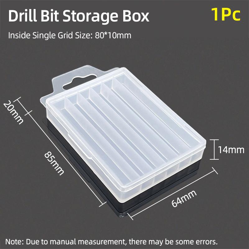 Ящик для хранения сверл, органайзер для метчиков, спиральное сверло, фреза, аксессуары для инструментов, пластиковый ящик для сверл, пустая упаковка, кейс