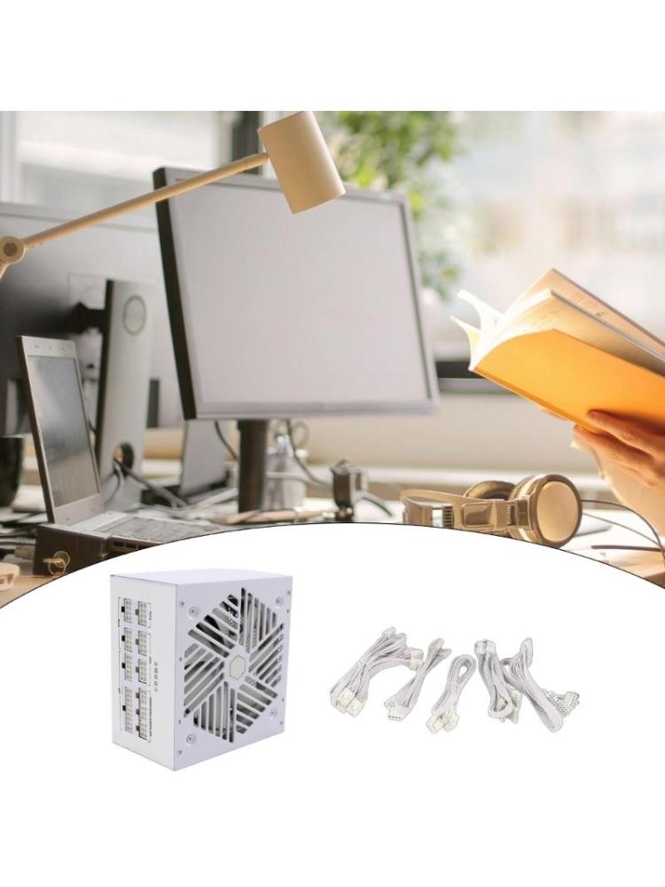 180-240V Fully Modulars 850W Computer Power Supply Unit with Silents 120mm White Fan for Efficient Cooling