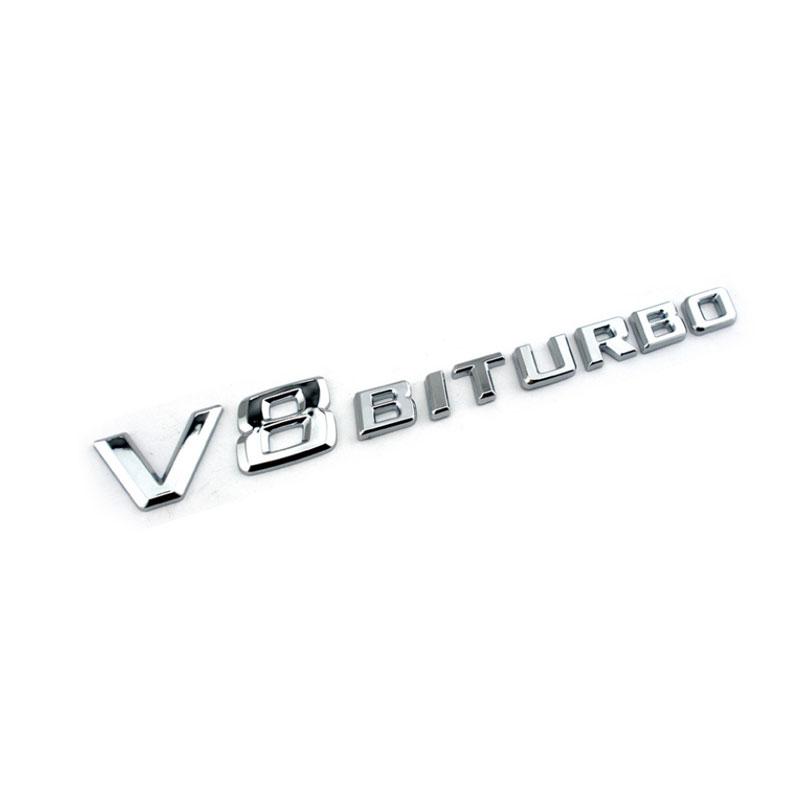 

V8 V12 Biturbo Emblem Badge Decal 3D Car Sticker Emblem Logo