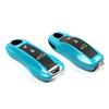 Porsche Key Shell for Cayenne, Macan, 911, Panamera, 718, Taycan - Miami Blue