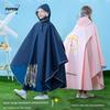 Children's Poncho Raincoat for Boys and Girls, Full-Body Waterproof with Backpack Space, Suitable for Older Children and Students, Special Pullover