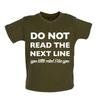 Do Not Read The Next Line Rebel - Baby Kids Boys Girls Unisex T-Shirt / Babygrow - Funny Slogan Joke