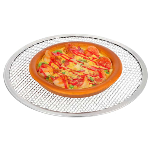 DECHOUS Pizza Screen, Pizza Pan, Pizza Grill, 11-inch Aluminum Mesh Pizza Tray with Holes for Home, Kitchen, and Restaurant Use