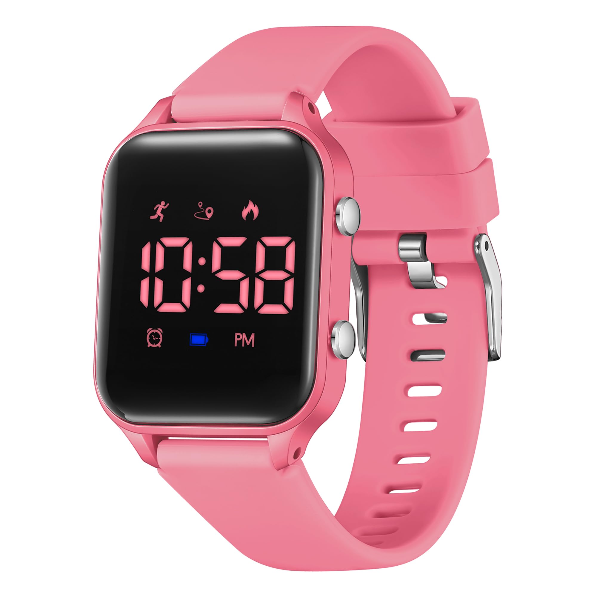 

Digital Wristwatch, Boys and Children, Activity Meter, Kids, Girls, 5 ATM Waterproof, , Sports