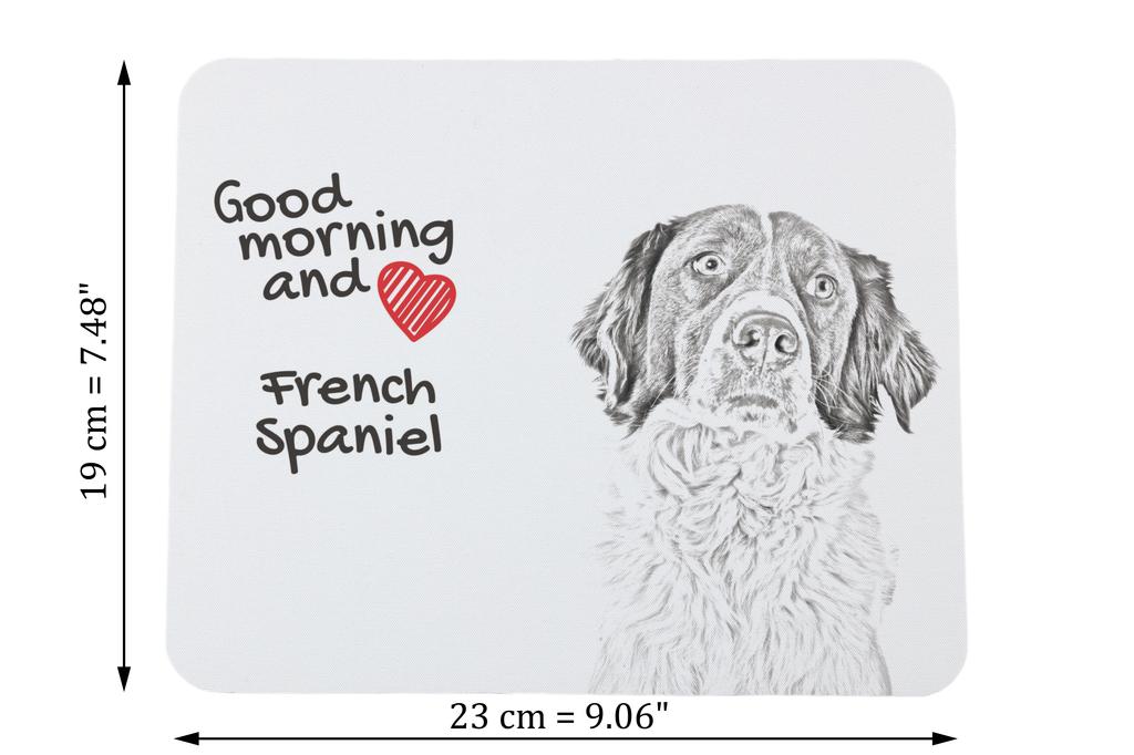 French Spaniel, French Setter – Mouse pad with print, personalized dog-themed mouse pad | Art-Dog