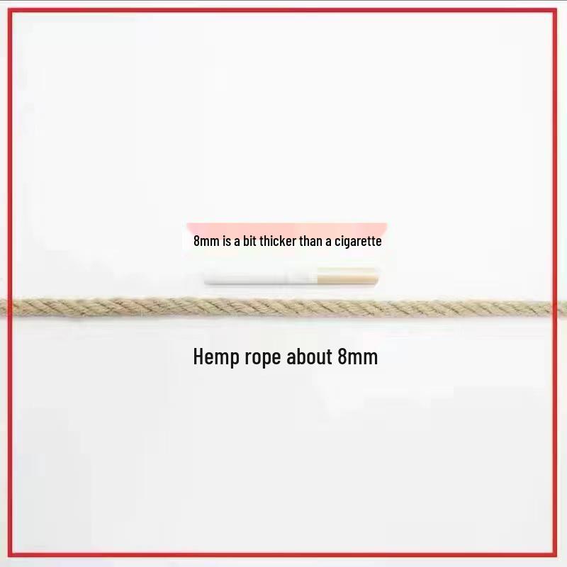 Retro Hemp Rope for DIY Cat Climbing Frame, Pot Decor, Tire Craft, Vase Weaving, and AC Pipe Wrapping