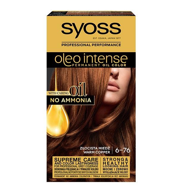Syoss Oleo Teinture Permanente Intense - Riche Cuivre Doré, 150 ml