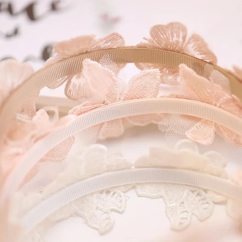 Lace Flower Crown Head Band Hair Accessories Lovely Embroidery Headband Hair Band Princess Women's Fashion Sexy Headwear