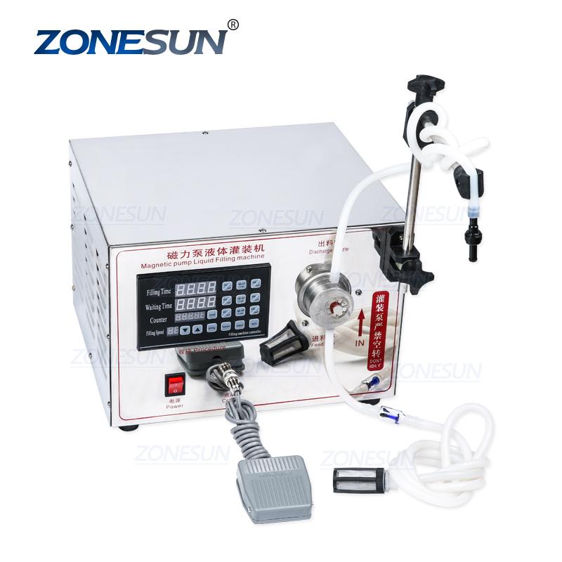 

ZONESUN GZ-YG1 Automatic Magnetic Pump Filling Machine Beverage Perfume ethanol Alcohol Hydrogen Peroxide Essential Oil Liquid 110 volts
