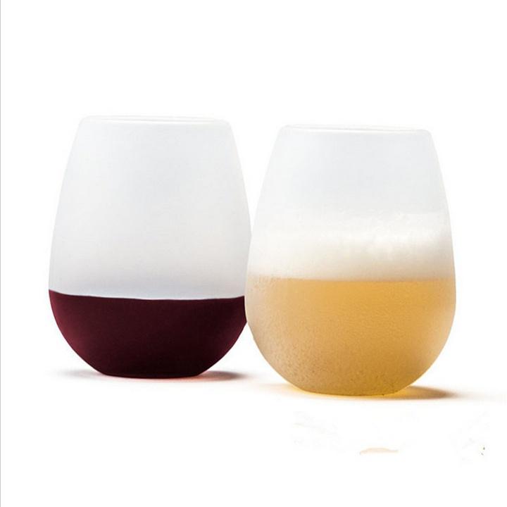 Silicone Wine Glass Unbreakable Stemless Cup Water Whiskey Cup BL3 Silicone Wine Glass Unbreakable Stemless Cup Water Whiskey Cup BL3