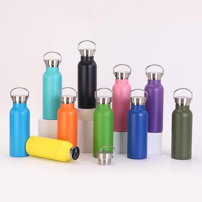 American Style Wide Mouth Stainless Steel Sports Thermos - Large Capacity, Portable Handheld Water Bottle for Mountaineering