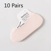 10 Pairs of  Women's Summer Ultra Thin Candy Color Versatile Breathable Silicone Invisible Boat Socks
