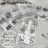 Punk-Style Metal Nail Ornaments: European & American Hot Girl Rivet Rings for DIY Wearable Nail Art