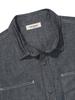 NORDISK Pocket Denim Short Sleeve Shirt - M_Indigo