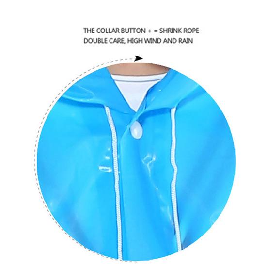 Raincoat Colorful Windproof Fast Drying Convenient Children Raincoat for Fishing