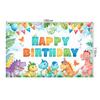 Dinosaur Jungle Birthday Party Backdrop Polyester Kids Birthday Party Decoration Banner Room Photo Booth Background Props