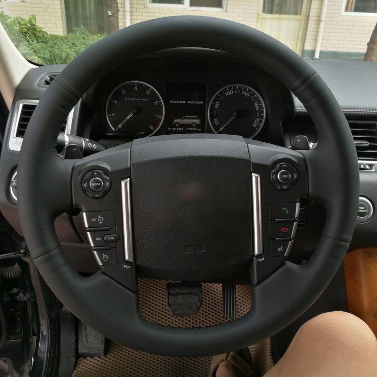 

Ручная оплетка руля из натуральной кожи для Land Rover Range Rover Freelander 2 38 cm