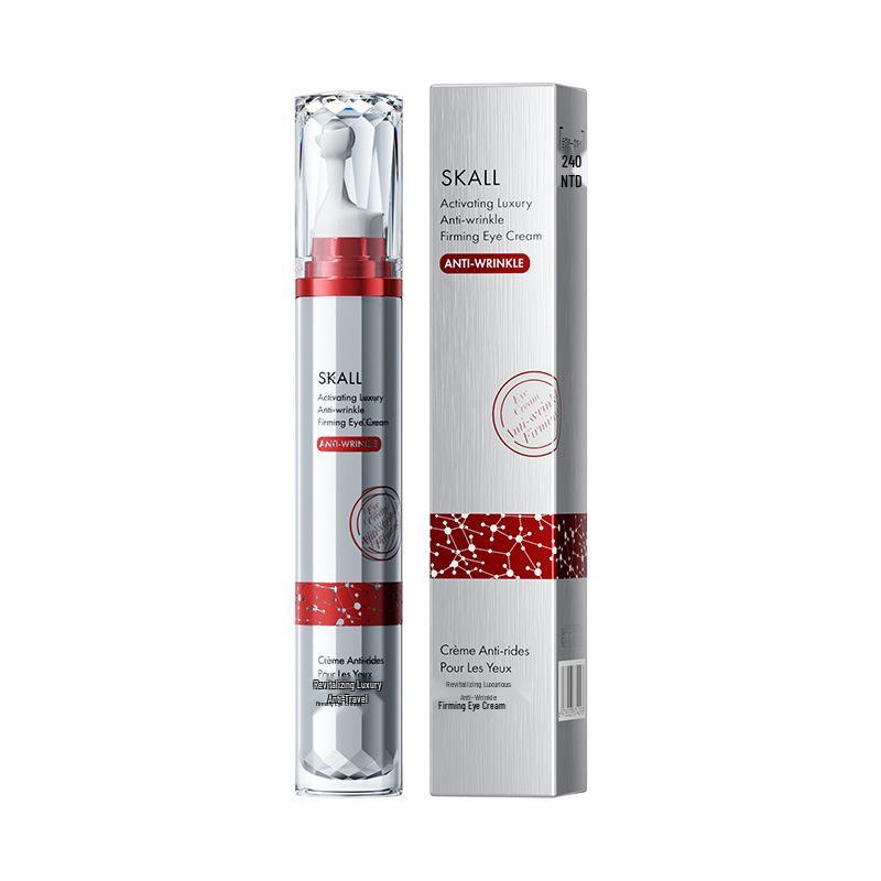 Ruby Revitalizing Eye Cream: Anti-Wrinkle, Firming, Reduces Fine Lines, Dark Circles & Under-Eye Bags with Roller Massage Head.