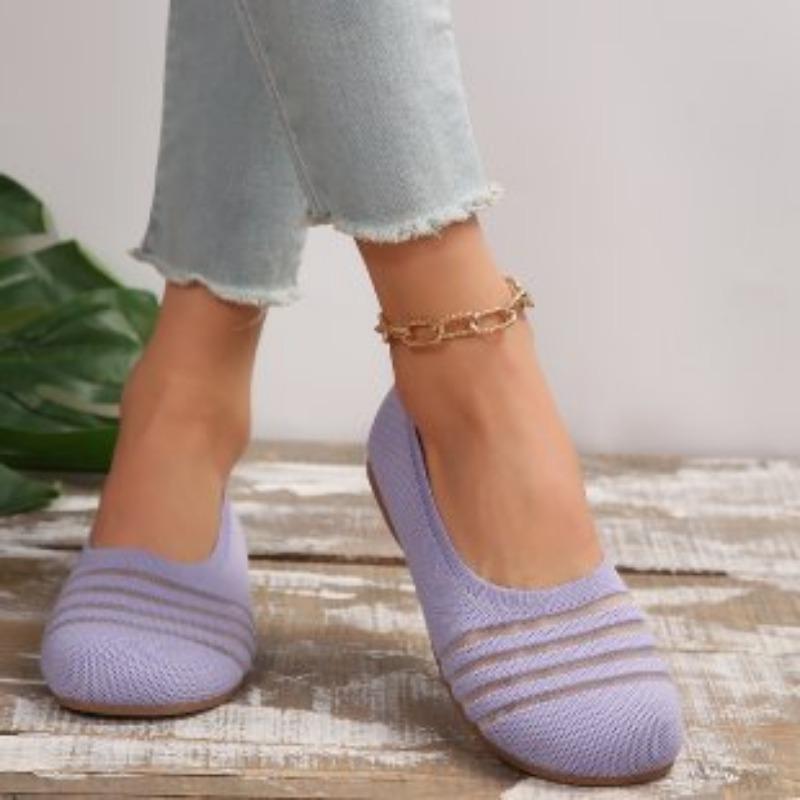 

New flat bottom large size hollow fly woven single shoes women s breathable mesh foot cover lazy 43