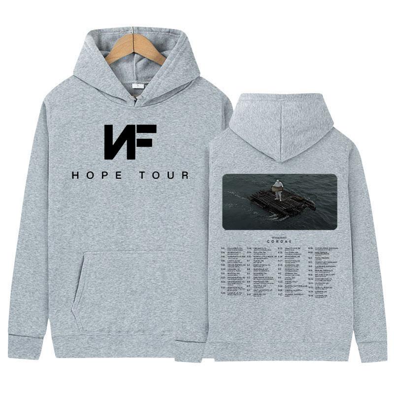 Rapper NF Hope Musikalbum 2024 Neuer Hoodie Herrenmode Lässiges Übergroßes Sweatshirt Hip Hop Vintage Pullover Hoodies Streetwear