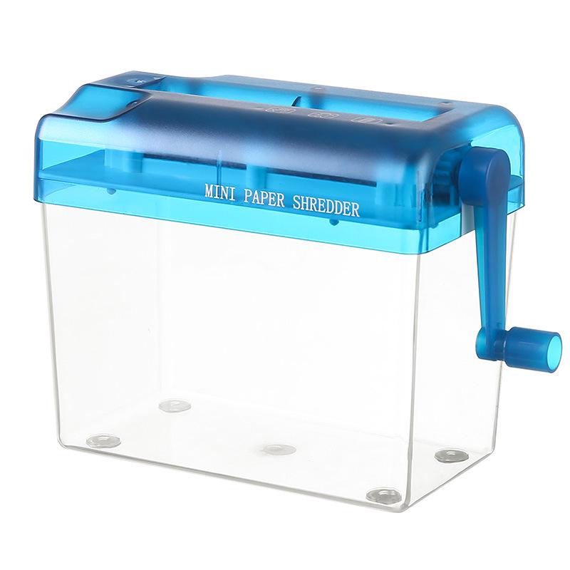 Compact Handheld A6 Manual Paper Shredder for Office Documents