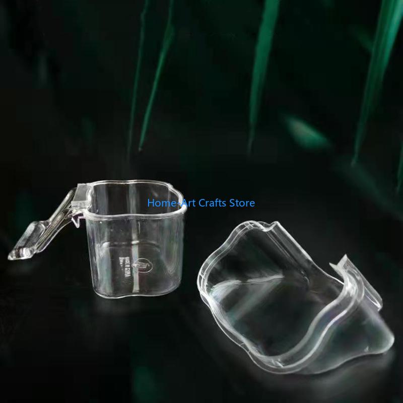 Y3NA Transparent Bird Supplies Bird Cage Feeder Plastic Easy to Use and Clean Durable