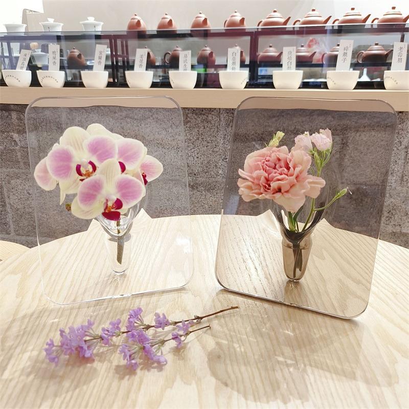 Creativity Art Photo Frame Vase Acrylic Desktop Plant Holder Aquatic Flower Arranger Hydroponic Flower Arrangement Home Decor