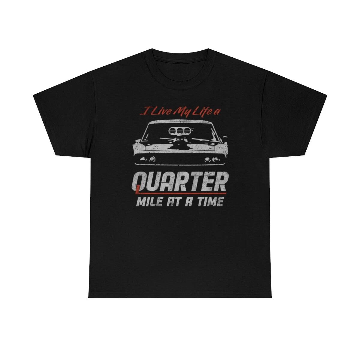 Quarter Mile At A Time Iconic T-Shirt 4XL