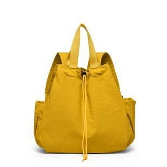 

Korean Style Literary Solid Color Large Capacity Backpack for Women жёлтый