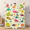 1pc Flannel Blanket Dinosaurs And Eggs Interaction That Lightweight Soft Comfortable and Warm Shawl/nap Blanket/sofa Blanket Is Su
