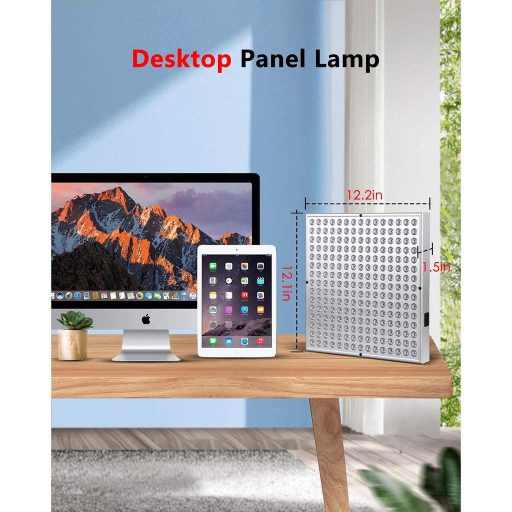 LED Red Light Therapy Panel Lamp for Facial Anti Aging Skin Care Beauty 225 LED Light Body Pain Relief Physical Therapy Tools