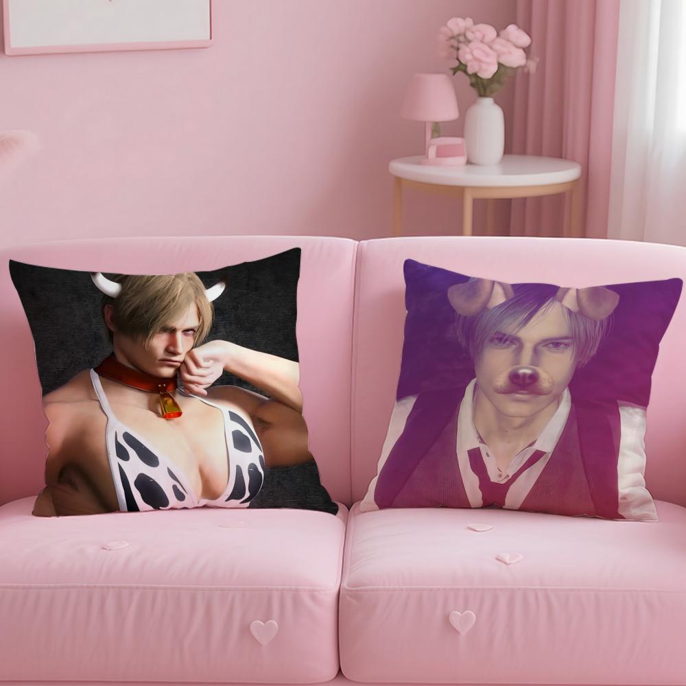 Muscle Leon K-Kennedys Cushion Cover Short Plush Double-Sided Printing Home Machine Washable In Warm Winter Pillow Case