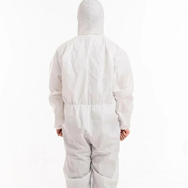 Disposable Breathable Dustproof Water Oil Resistant Work Safety Overall Anti Dust Spary Painting Decorating Labour Coverall Suit