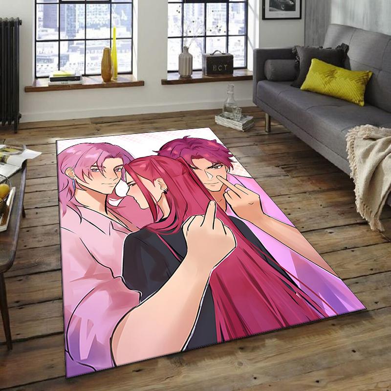 1pc KPop Demon Hunters MIRA3 Design Area Rug - Non-Slip, Soft & Cozy Floor Mat for Living Room, Bedroom, Office - Indoor/Outdoor Decorative Carpet