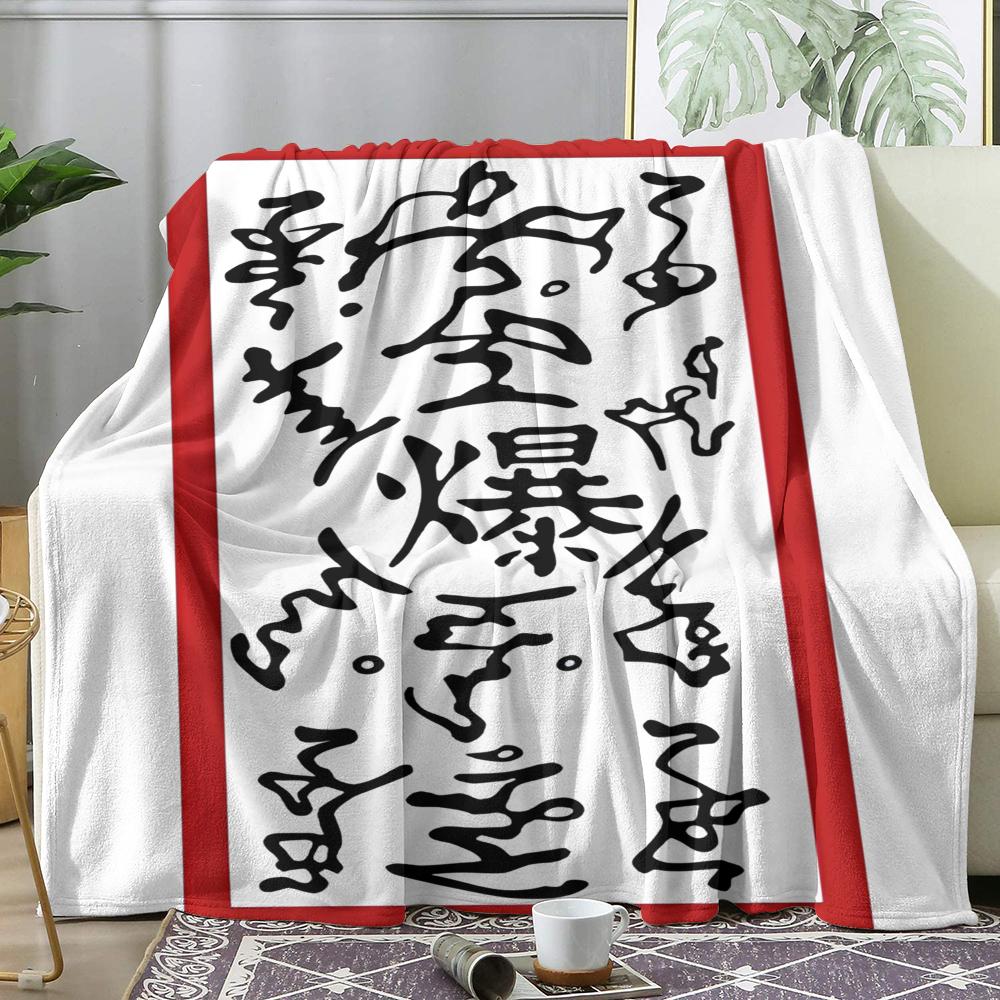 Eexplosive Tag Throw Soft Flannel AC Blanket Lightweight Summer Nap Throw Cozy Blanket for Sofa Bed Travel Home
