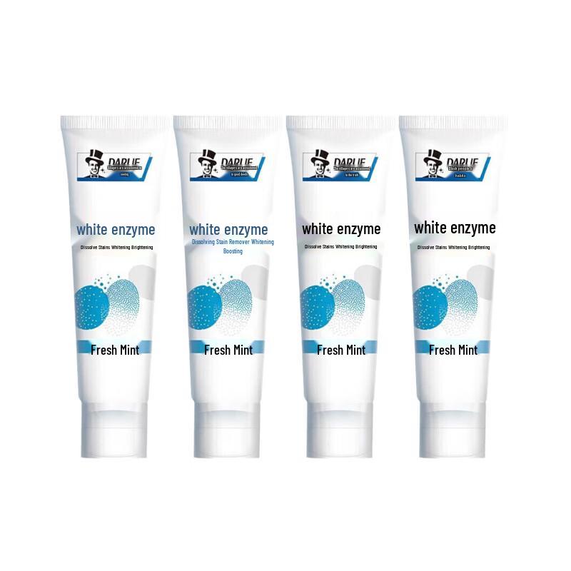 Hawley White Enzyme Fresh Mint Toothpaste 4-Pack with Tissues