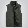 Gilet casual da uomo ampio taglia grande primavera e autunno tinta unita senza maniche outdoor ad asciugatura rapida gilet imbottito
