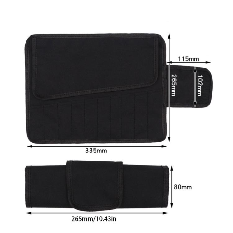 Practical Tool Roll Storage Case Bag with Multiple Pockets for Organizing Pouch