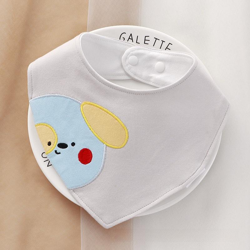 360° Rotating Waterproof Cotton Baby Bib for Ages 0-2