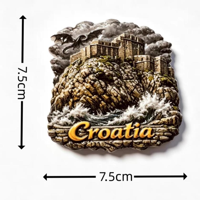 Europa Kroatien 3D Kühlschrankmagnete Aufkleber Tourismus Souvenir Kühlschrankmagnete Aufkleber Haus Küchen Dekor